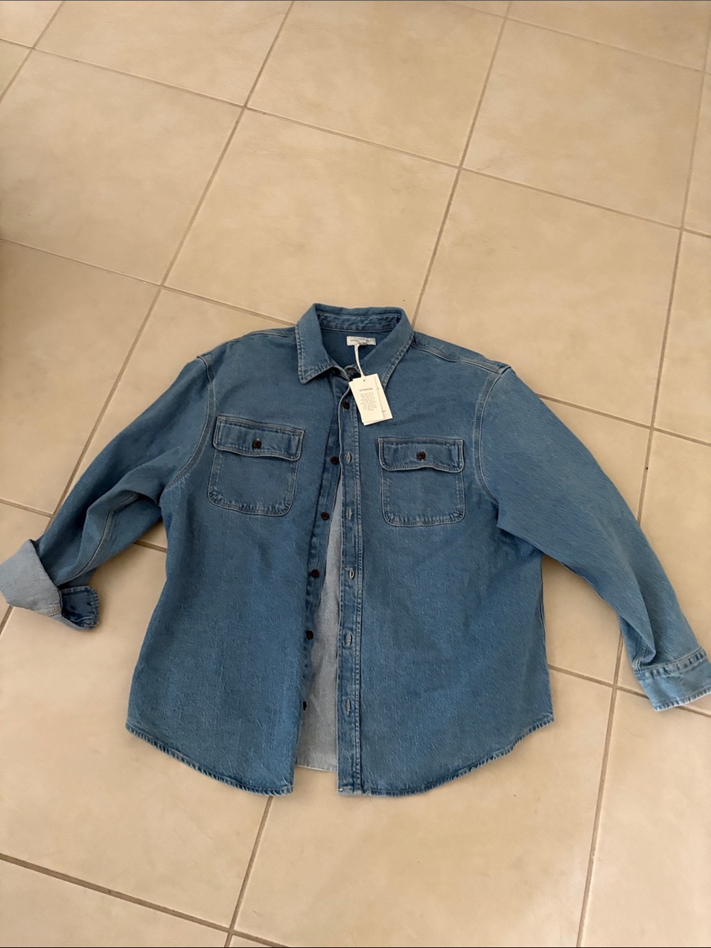 NWT XL men’s heavy denim shirt - Picture 4 of 6
